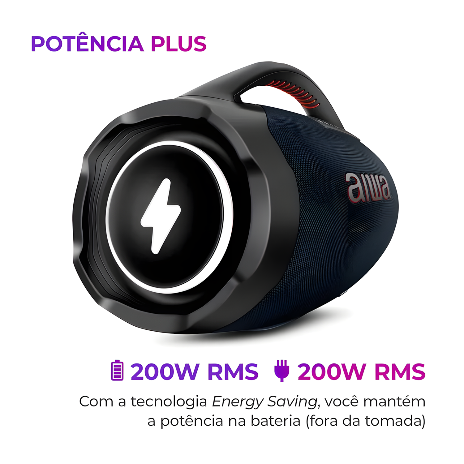Caixa De Som Boombox Plus Aiwa Bbs-01-lbl 200w Bluetooth Caixa De Som Boombox Plus Aiwa Bbs-01-lbl 200w Bluetooth